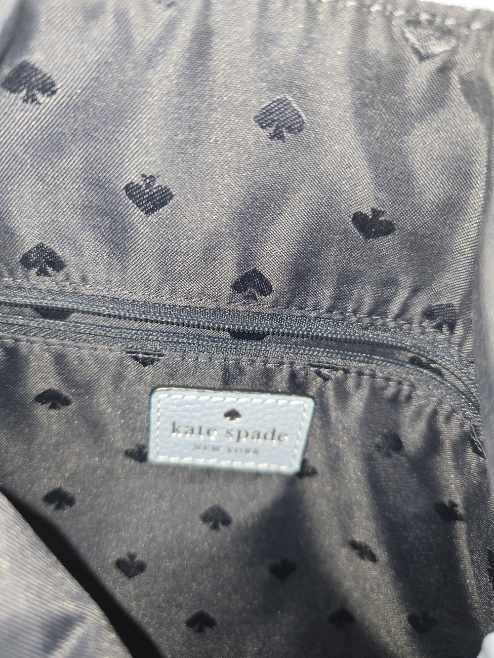 kate spade New York Pebbled Leather Shoulder Bag in Blue - Picture 3 of 4